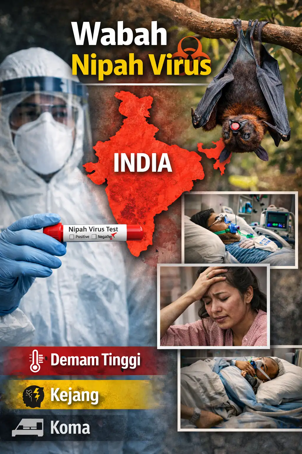 You are currently viewing Wabah Virus Nipah Muncul di India, Ini Gejala Infeksi yang Bisa Berakibat Fatal
