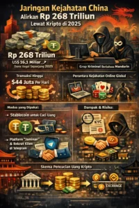 Read more about the article Skema Pencucian Uang: Jaringan Kejahatan Berbahasa China dan Rp 268 Triliun Kripto di 2025